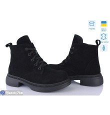 Черевики жіночі на весну/осінь (6 пар р.37-40) чорний  "Linda"