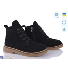 Черевики жіночі на весну/осінь (6 пар р.37-40) чорний  "Linda"