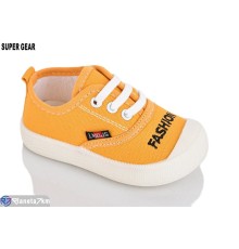 Дитячі кеди на весну/осінь (12 пар р.17-22) жовтий  "Super Gear"