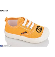 Дитячі кеди на весну/осінь (12 пар р.17-22) жовтий  "Super Gear"
