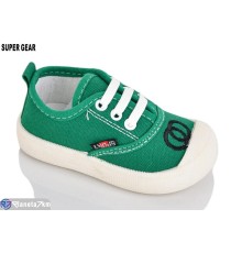 Дитячі кеди на весну/осінь (12 пар р.17-22) зелений  "Super Gear"