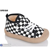 Дитячі кеди на весну/осінь (12 пар р.23-28) чорний  "Super Gear"