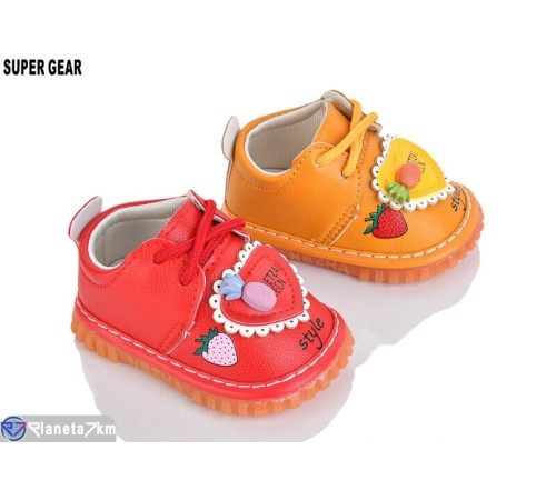 Черевики дитячі на весну/осінь (10 пар р.15-19) мікс  "Super Gear"