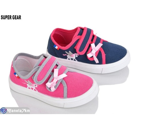 Дитячі кеди на весну/осінь (12 пар р.22-27) мікс  "Super Gear"