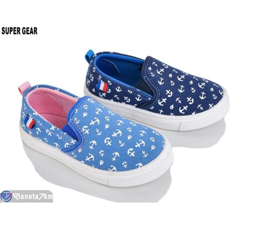 Сліпони дитячі на весну/осінь (12 пар р.22-27) мікс  "Super Gear"