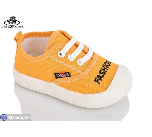 Дитячі кеди на весну/осінь (12 пар р.17-22) жовтий  "Jibukang"