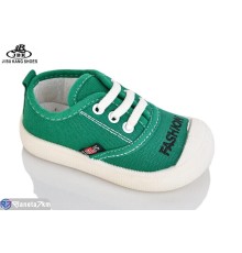 Дитячі кеди на весну/осінь (12 пар р.17-22) зелений  "Jibukang"