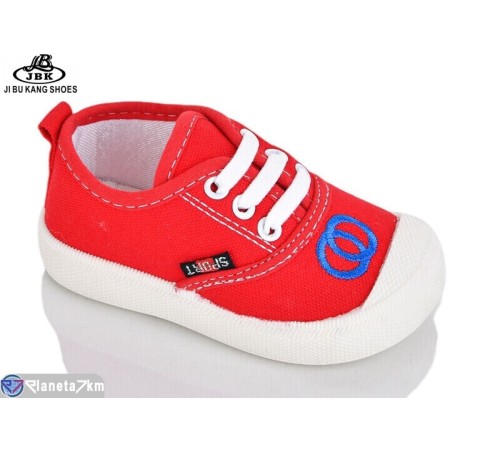 Дитячі кеди на весну/осінь (12 пар р.17-22) червоний  "Jibukang"