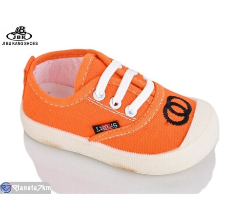 Дитячі кеди на весну/осінь (12 пар р.17-22) оранжевий  "Jibukang"