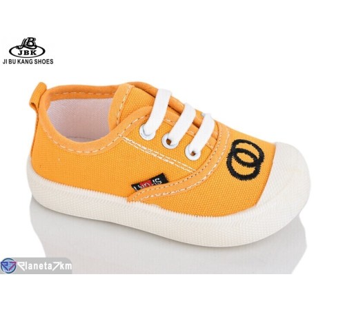 Дитячі кеди на весну/осінь (12 пар р.17-22) жовтий  "Jibukang"