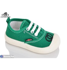 Дитячі кеди на весну/осінь (12 пар р.17-22) зелений  "Jibukang"