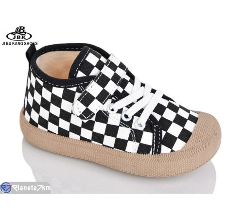 Дитячі кеди на весну/осінь (12 пар р.23-28) чорний  "Jibukang"