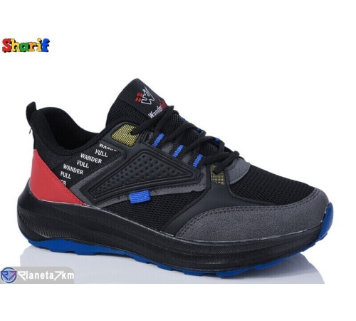 Дитячі кросівки на весну/осінь (8 пар р.36-40) чорний  "Sharif"