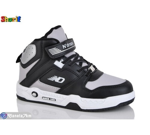 Дитячі кросівки на весну/осінь (8 пар р.31-35) сірий  "Sharif"