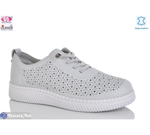 Туфлі жіночі на літо (8 пар р.36-41) сірий  "Gukkcr"