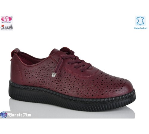 Туфлі жіночі на літо (8 пар р.36-41) бордовий  "Gukkcr"