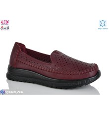 Туфлі жіночі на літо (8 пар р.36-41) бордовий  "Gukkcr"