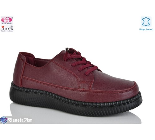 Туфлі жіночі на весну/осінь (8 пар р.36-41) бордовий  "Gukkcr"