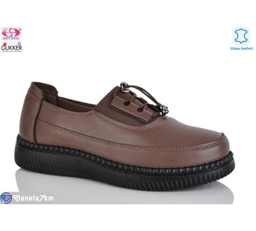 Туфлі жіночі на весну/осінь (8 пар р.36-41) коричневий  "Gukkcr"