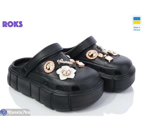 Кроки жіночі на літо (6 пар р.36-40) чорний  "Roks"