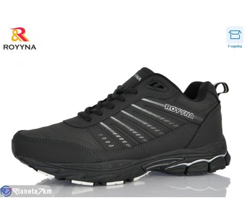Кросівки чоловічі на весну/осінь (8 пар р.41-46) чорний  "ROYYNA"