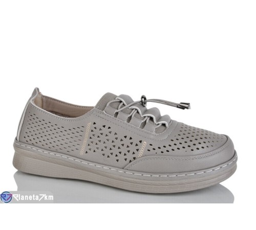 Туфлі жіночі на літо (8 пар р.37-42) сірий  "Asito"
