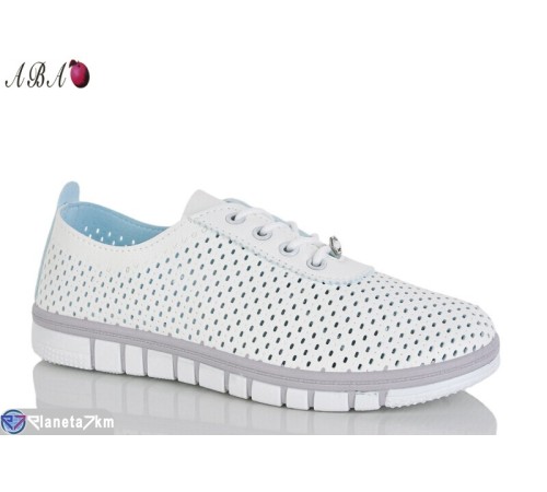 Кросівки жіночі на літо (8 пар р.37-41) білий  "Aba"