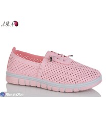 Кросівки жіночі на літо (8 пар р.37-41) рожевий  "Aba"