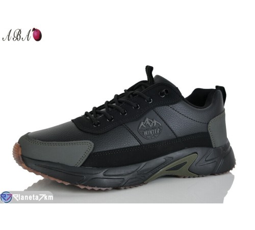 Кросівки чоловічі на весну/осінь (8 пар р.41-46) чорний  "Aba"