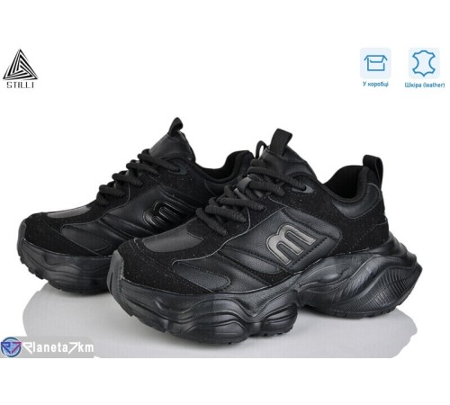 Кросівки жіночі на весну/осінь (8 пар р.36-41) чорний  "STILLI Group"