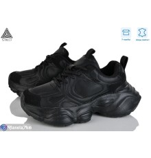 Кросівки жіночі на весну/осінь (8 пар р.36-40) чорний  "STILLI Group"