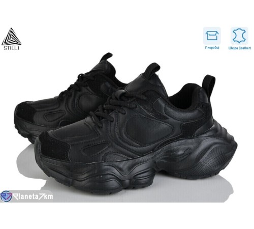 Кросівки жіночі на весну/осінь (8 пар р.36-40) чорний  "STILLI Group"