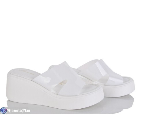 Шлепки жіночі на літо (8 пар р.36-41) білий  "LOREDANA"