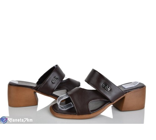 Шлепки жіночі на літо (8 пар р.36-41) коричневий  "LOREDANA"