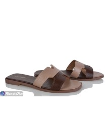 Шлепки жіночі на літо (8 пар р.36-41) коричневий  "LOREDANA"