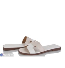 Шлепки жіночі на літо (8 пар р.36-41) бежевий  "LOREDANA"