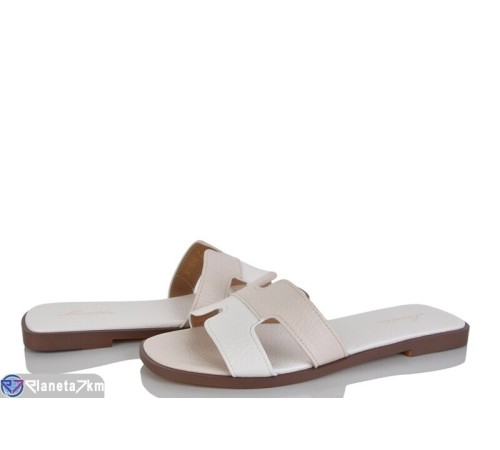 Шлепки жіночі на літо (8 пар р.36-41) бежевий  "LOREDANA"