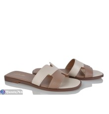 Шлепки жіночі на літо (8 пар р.36-41) коричневий  "LOREDANA"