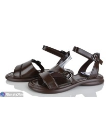 Босоніжки жіночі на літо (8 пар р.36-41) коричневий  "LOREDANA"