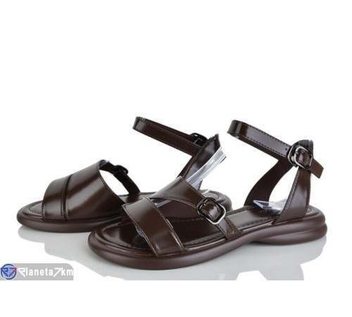 Босоніжки жіночі на літо (8 пар р.36-41) коричневий  "LOREDANA"