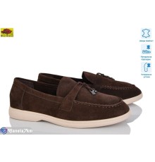 Туфлі жіночі на весну/осінь (8 пар р.36-41) коричневий  "Mei De Li"