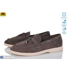 Туфлі жіночі на весну/осінь (8 пар р.36-41) графіт  "Mei De Li"