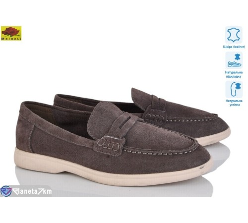 Туфлі жіночі на весну/осінь (8 пар р.36-41) графіт  "Mei De Li"