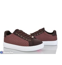 Кросівки жіночі на весну/осінь (8 пар р.36-41) коричневий  "LOREDANA"