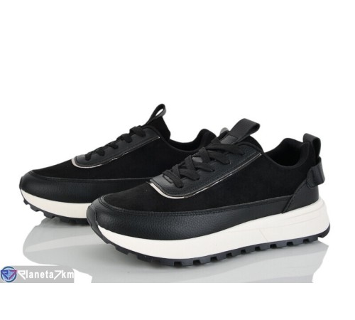 Кросівки жіночі на весну/осінь (8 пар р.36-41) чорний  "LOREDANA"