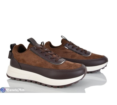 Кросівки жіночі на весну/осінь (8 пар р.36-41) коричневий  "LOREDANA"