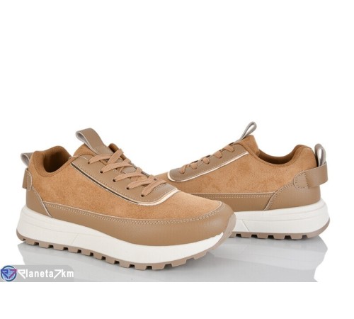 Кросівки жіночі на весну/осінь (8 пар р.36-41) коричневий  "LOREDANA"