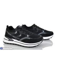 Кросівки жіночі на весну/осінь (8 пар р.36-41) чорний  "LOREDANA"