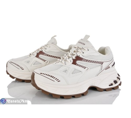 Кросівки жіночі на весну/осінь (8 пар р.36-41) бежевий  "LOREDANA"