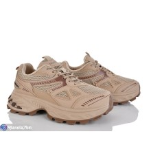 Кросівки жіночі на весну/осінь (8 пар р.36-41) коричневий  "LOREDANA"